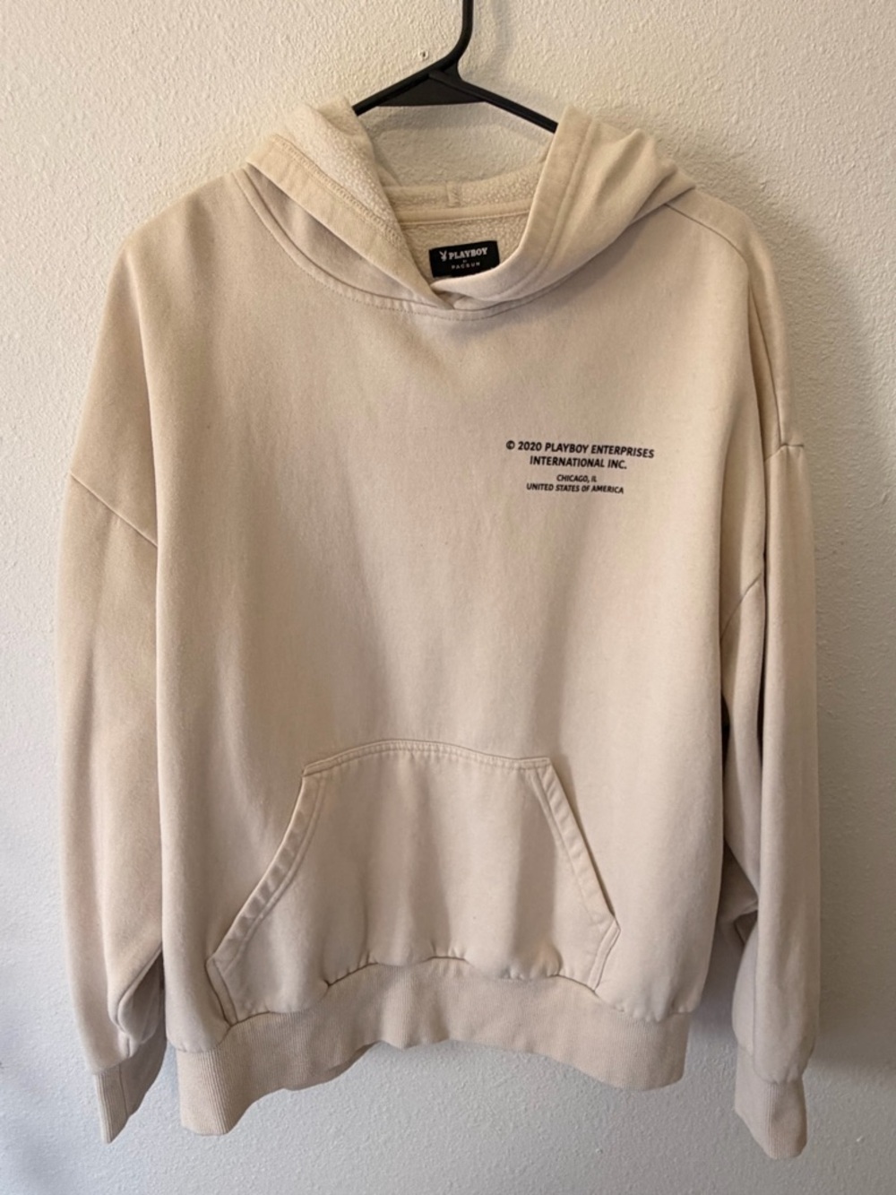 Playboy Cream Hoodie Sweatshirt